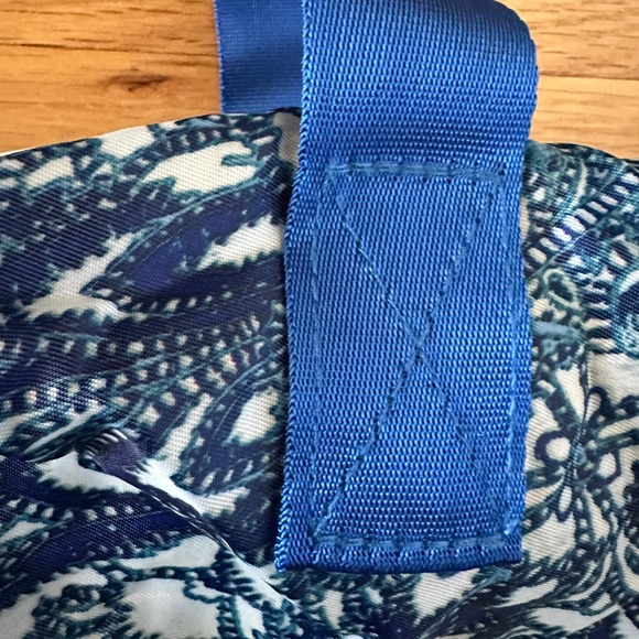 Chico's Packable Tote Blue Paisley - Picture 7 of 15